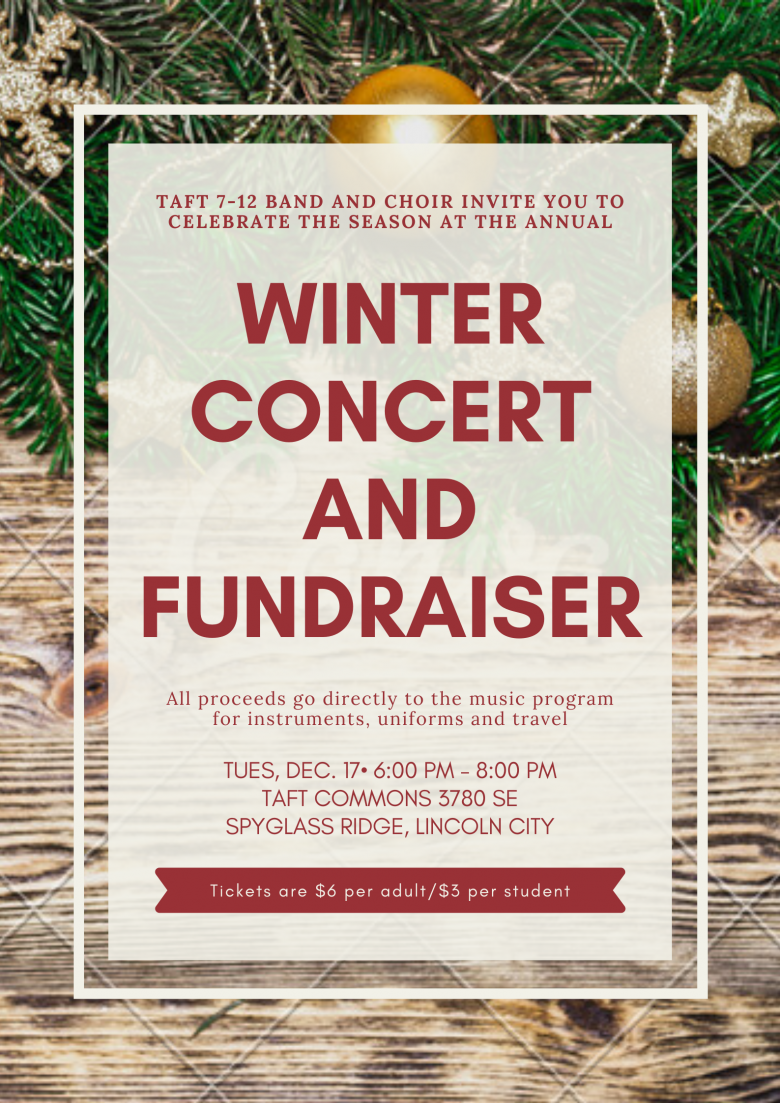 Winter Concert and Fundraiser Dec. 17