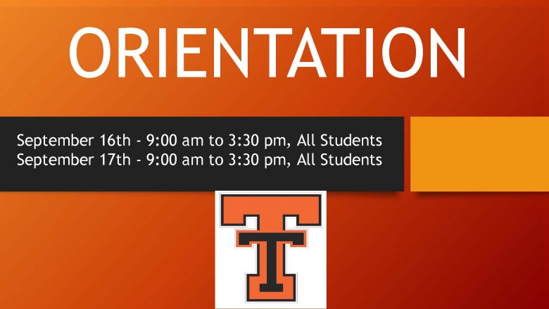 orientation Sept 16 and 17